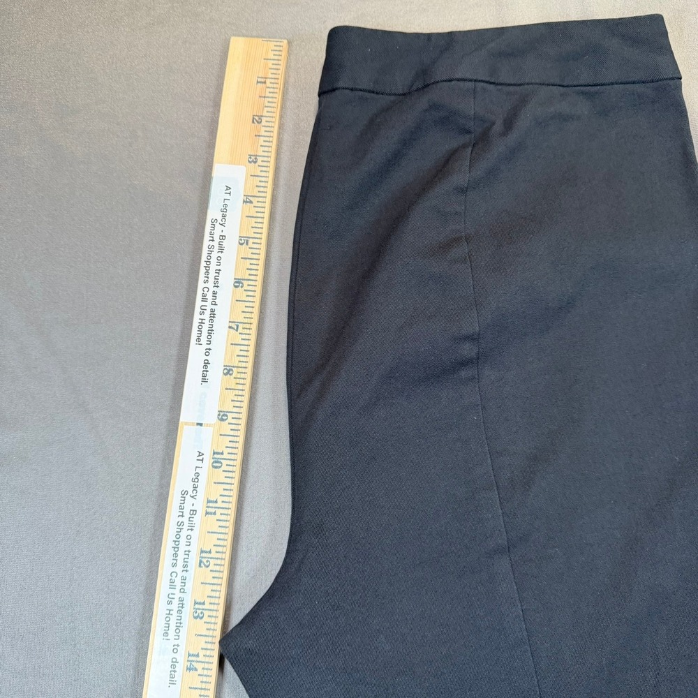 Gallia Moda Dress Pants Womens 8 Black Stretch‎ Seam Detail Slim Office Trousers - Picture 8 of 13